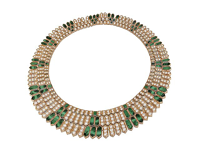 With diamonds and emeralds, this piece from the “Ispirazioni Italieane” category is reminiscent of sunshine and the Roman countryside. Photo courtesy Bulgari.