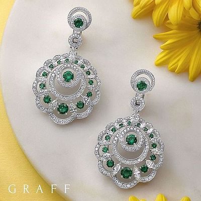 The collection’s earrings are available with or without sparkling fringe. 