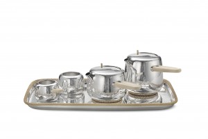 Marc Newson limited edition silver tea set.