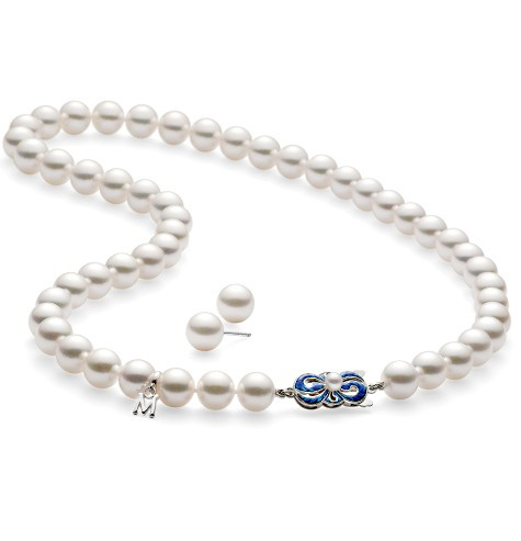 The classic strand of akoya for which Mikimoto earned its reputation is still a mainstay of the collection. Photo courtesy of Mikimoto.