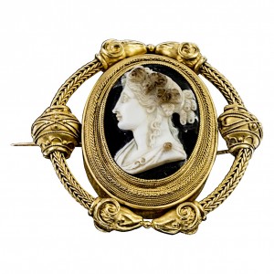 Yellow gold mid-Victorian Stone Cameo. Photo courtesy of Circa. 