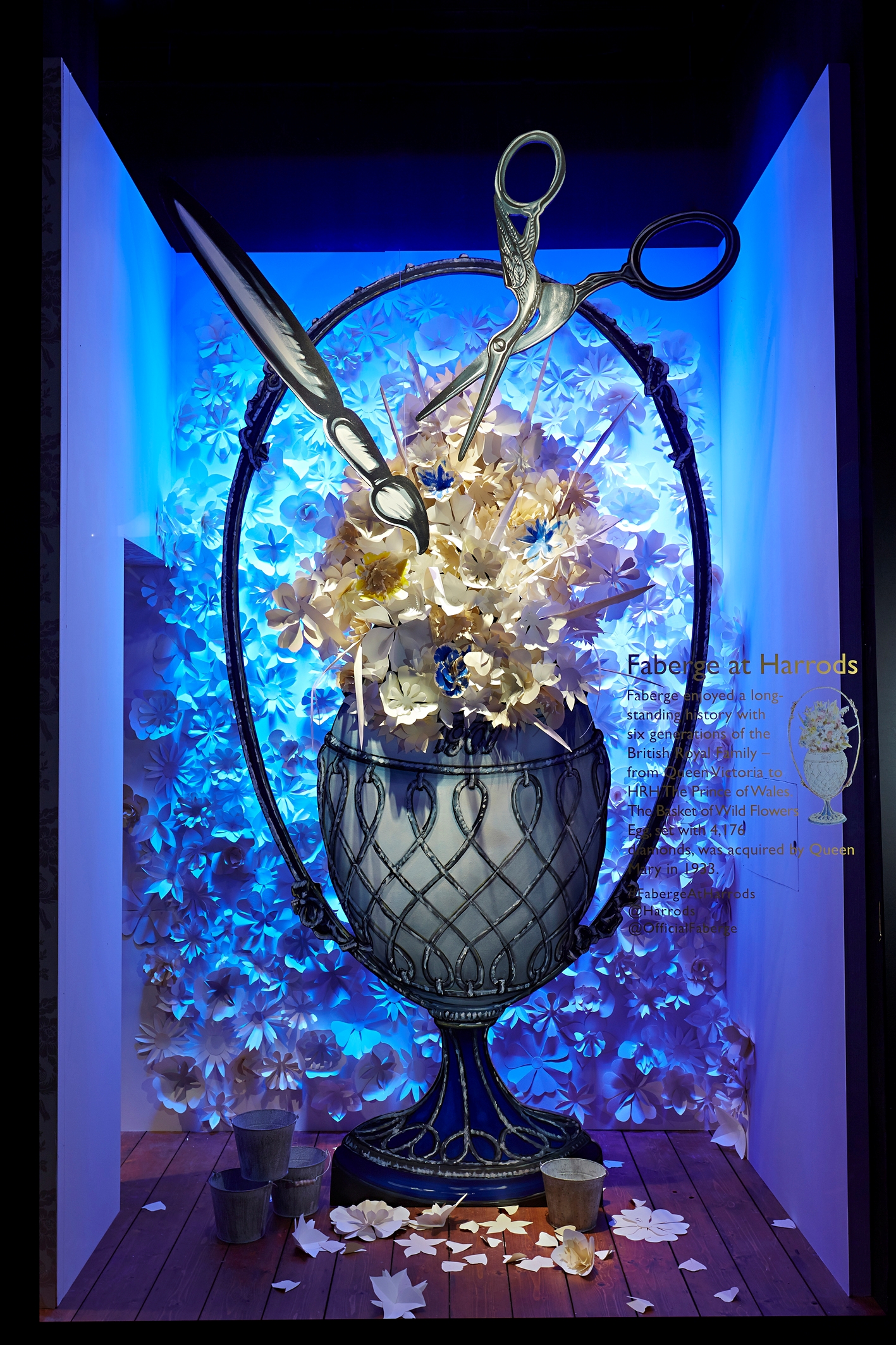 Faberge window at Harrods.