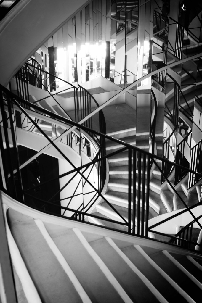 Artist Sam Taylor-Johnson captured Mademoiselle Coco Chanel’s stunning mirrored staircase for “Second Floor.” Photo courtesy Chanel.