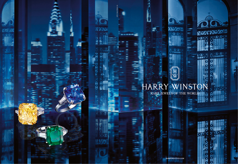 Harry Winston’s advertising campaign will include new and traditional designs. Image courtesy Harry Winston. 