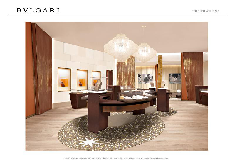 Bulgari’s new Toronto boutique will carry the brand’s full range of jewelry, watches, fragrances, and accessories. Photo courtesy Bulgari.