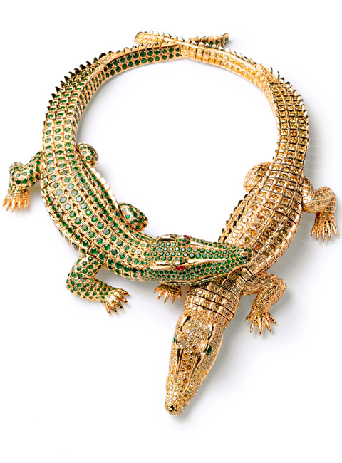 This vintage lizard brooch is part of the Cartier collection. Photos courtesy Cartier. 