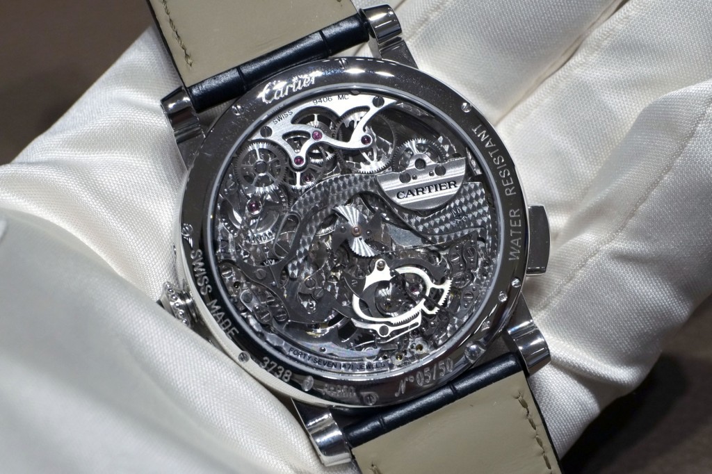 The Rotonde de Cartier Grande Complication Skeleton is priced at $620,000. Photo courtesy Cartier.