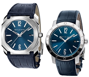 The blue dial on these men’s wristwatches in an extremely difficult color to reproduce.