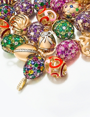 Fabergé gets playful on the ground floor of Harrods this spring, while enticing with designs from its Treillage, Spiral, Heritage, Emotion, and Devotion collections. Photo courtesy Harrods. 