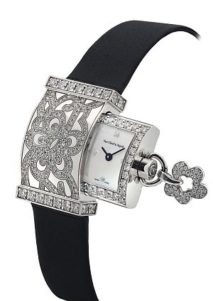 This white gold and diamond Van Cleef & Arpels — with its lovely concealed shelf dial — makes an elegant selection.