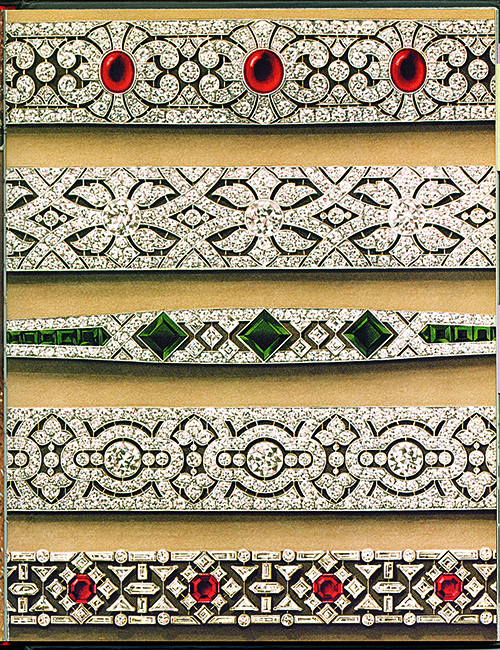 Van Cleef & Arpels's designs are magnificently represented within the book 'Place Vendôme.' The label first moved into Place Vendôme in 1906. Photo courtesy ASSOULINE; © Archives Van Cleef & Arpels.