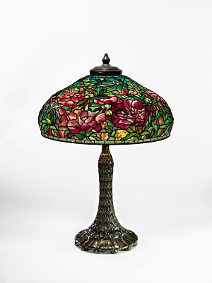 This Elaborate Peony Table Lamp by Tiffany Studios is estimated to sell between $600/900,000.