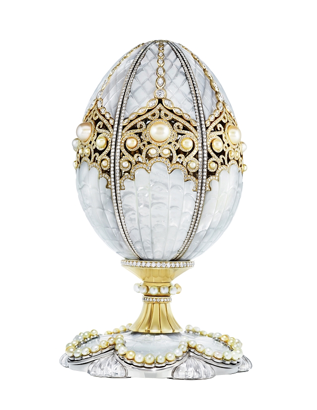 With magnificent creations such as the oyster-inspired Fabergé Pearl Egg — which opens to reveal a unique grey pearl of 12.7 carats — it's no wonder business is booming for the luxury jeweler. Photo courtesy Fabergé. 