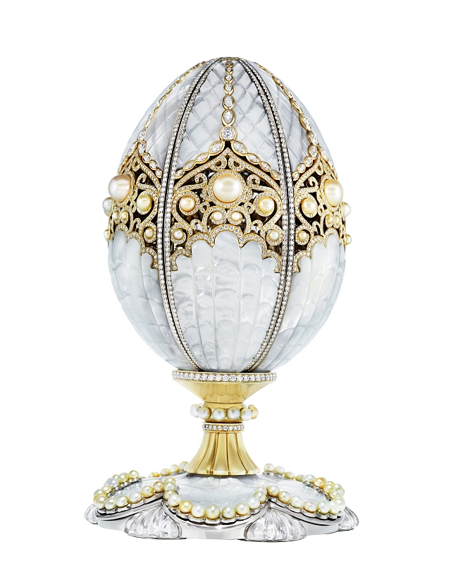 With magnificent creations such as the oyster-inspired Fabergé Pearl Egg — which opens to reveal a unique grey pearl of 12.7 carats — it's no wonder business is booming for the luxury jeweler. Photo courtesy Fabergé.