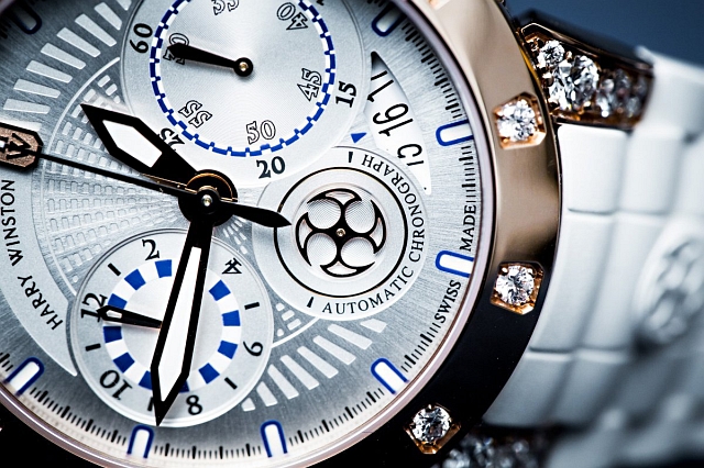 Harry Winston introduced the new Ocean Chronograph at Baselworld 2015. Photo courtesy Harry Winston.