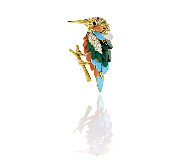 Representing freedom and nature, this magnificently feathered hummingbird by Van Cleef & Arpels is set to coax high bids from collectors at Christie's on June 1. Photos © Christie’s Images Limited 2015.