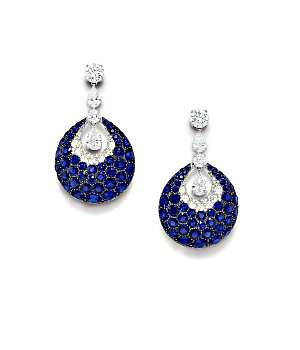 Sapphire and diamond danglers from Graff’s Bombé collection will be among the items causing a stir at London Jewelers of Southampton.