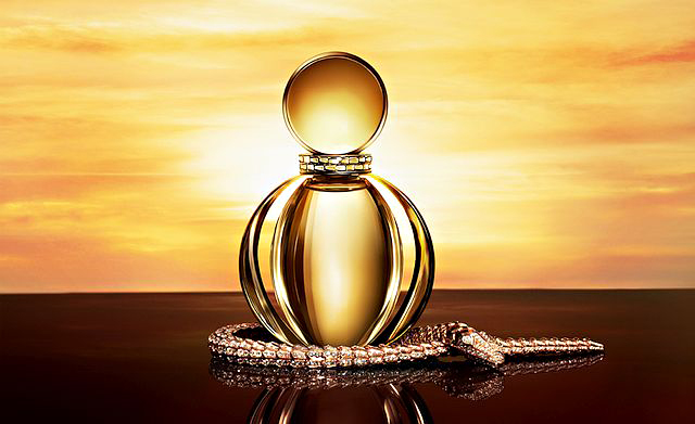 Goldea Eau de Parfum has a feminine scent that evokes golden sunshine. Photo © Bulgari.