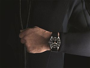 Tudor Heritage Black Bay Black watch, designed with divers in mind. Image courtesy of Tudor.