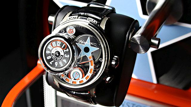 The Opus 14 is the first model in its series to come with a silicon balance spring. Photo courtesy Harry Winston.