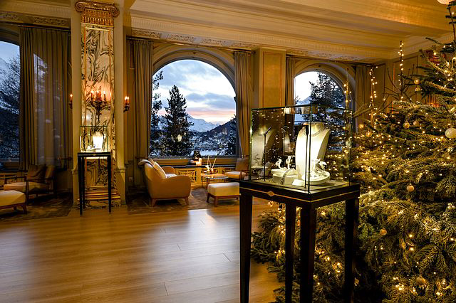 Enchanting sights were at every turn during the Van Cleef & Arpels Winter Salon in St. Moritz. Photos ©Stephane Flores; courtesy Carlton Hotel.
