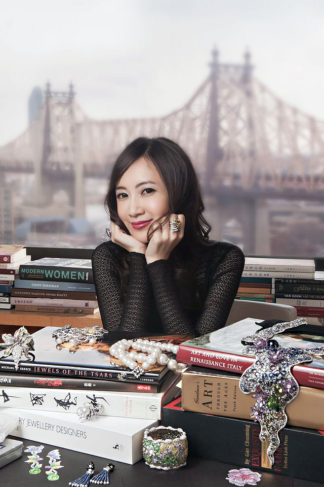 Taiwan-born, New York-based virtuoso jeweler Anna Hu in her New York studio. Images courtesy Anna Hu.