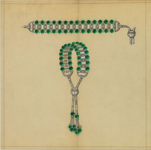  Before this emerald Van Cleef & Arpels bracelet ever came to life, it stunned on the page. 