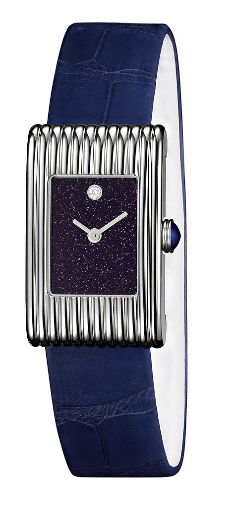 The new timepieces pay homage to Jodhpur, a city known for its vivid blue-painted houses. Photos courtesy Boucheron. 