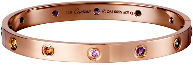 Cartier’s Love bracelet starts at $1,630. Photo © Cartier.