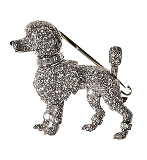 This diamond-encrusted poodle was a favorite of known animal lover Grace Kelly.